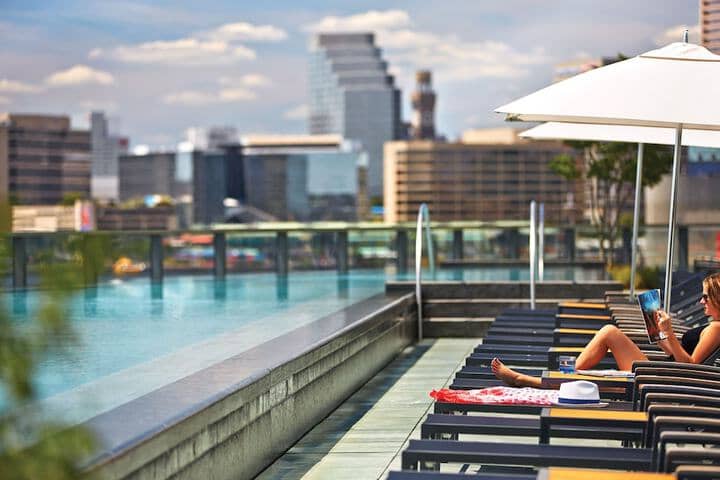 Rooftop pool